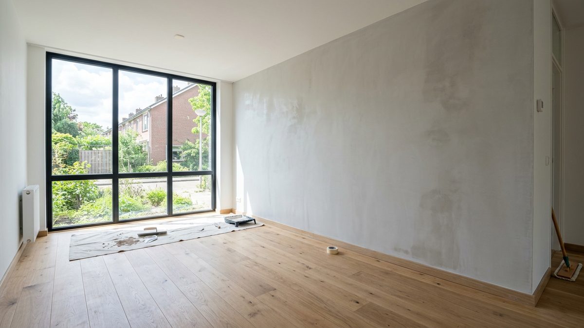 Hoe lang moet stucwerk drogen? (en wanneer mag je schilderen)
