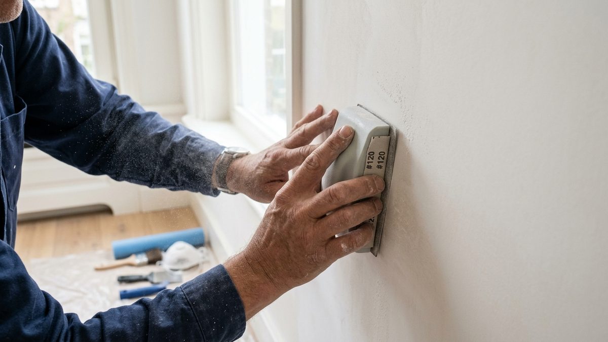 Stucwerk schuren: zo wordt het spierglad